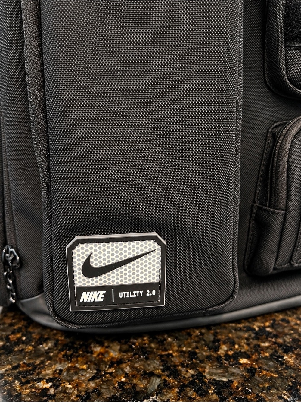 Nike Utility 2.0 Black Backpack Multi Pocket Laptop Travel Bag - Picture 2 of 14